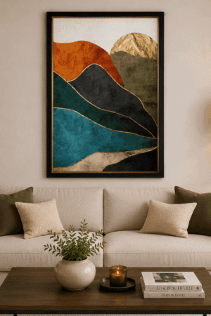 Abstract Mountain Wall Art