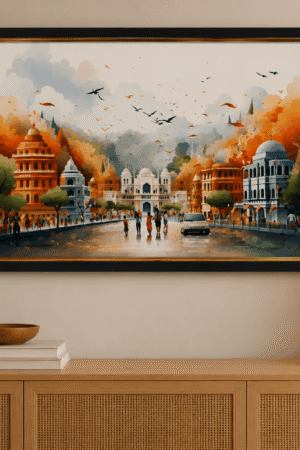 Cityscape Wall Art Framed Print
