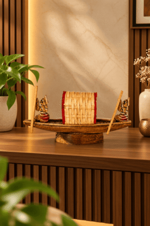 Handcrafted-Boat-in-Cozy-Interior