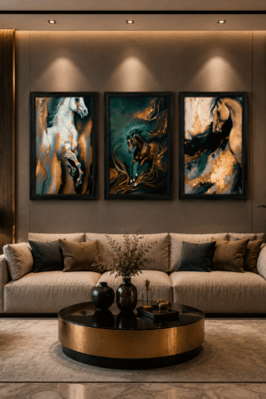Horse Wall Art Set of 3