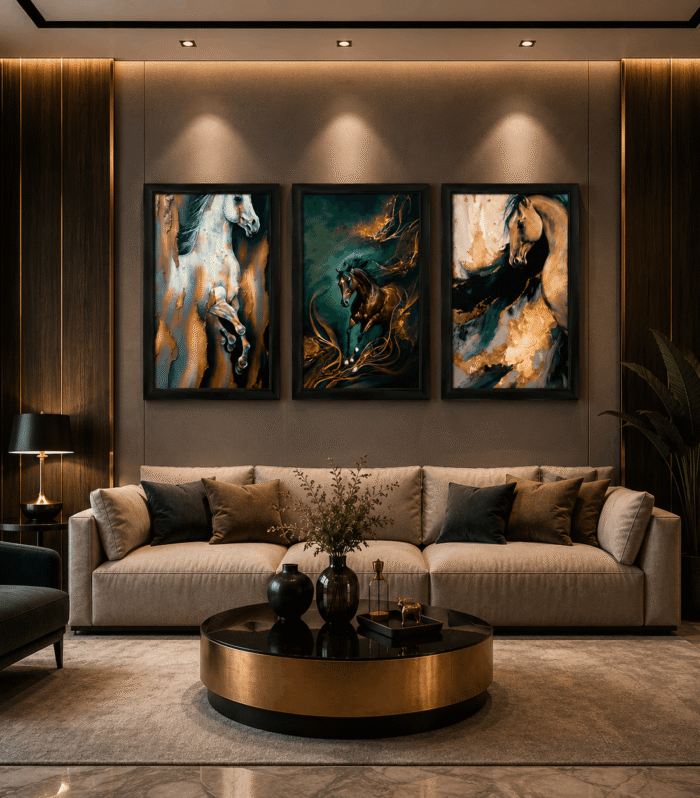 Horse Wall Art Set of 3
