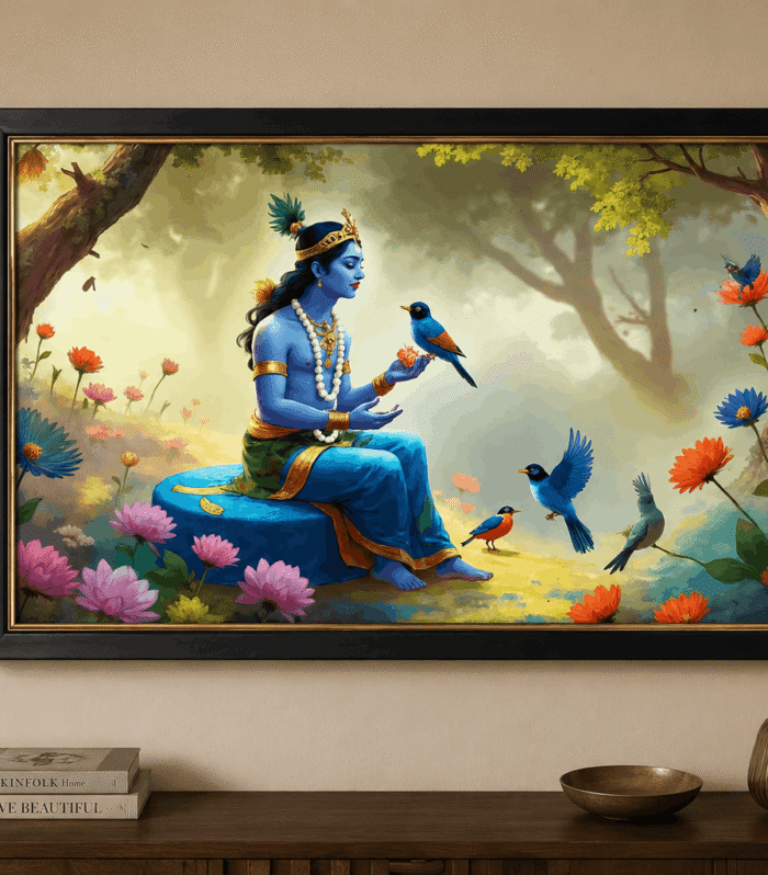 Krishna Wall Art Framed Print