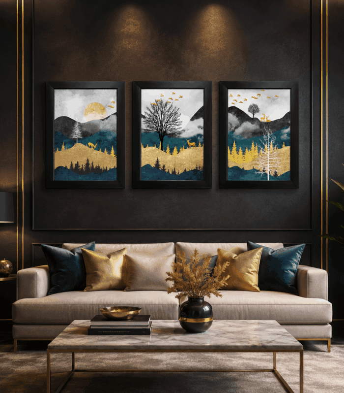 Mountain Landscape Wall Art Set