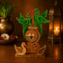 Handmade Wooden Love Birds Showpiece | Wooden Parrot Decorative Table DecorHandmade Wooden Love Birds Showpiece | Wooden Parrot Decorative Table Decor