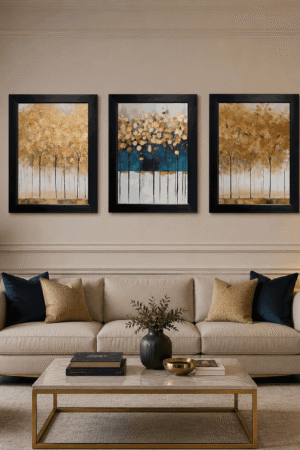 Golden Tree Wall Art