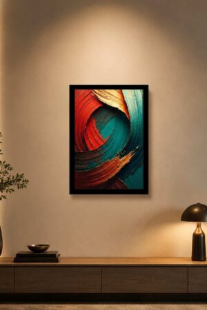 Abstract Wall Art Frame | Modern Ready-Made Framed Canvas Decor