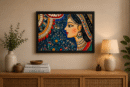 Traditional Indian Woman Wall Art Frame