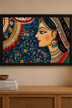 Traditional Indian Woman Wall Art Frame