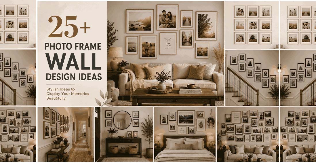 25+ Photo Frame Wall Design Ideas