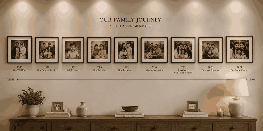 family photographs gallery wall