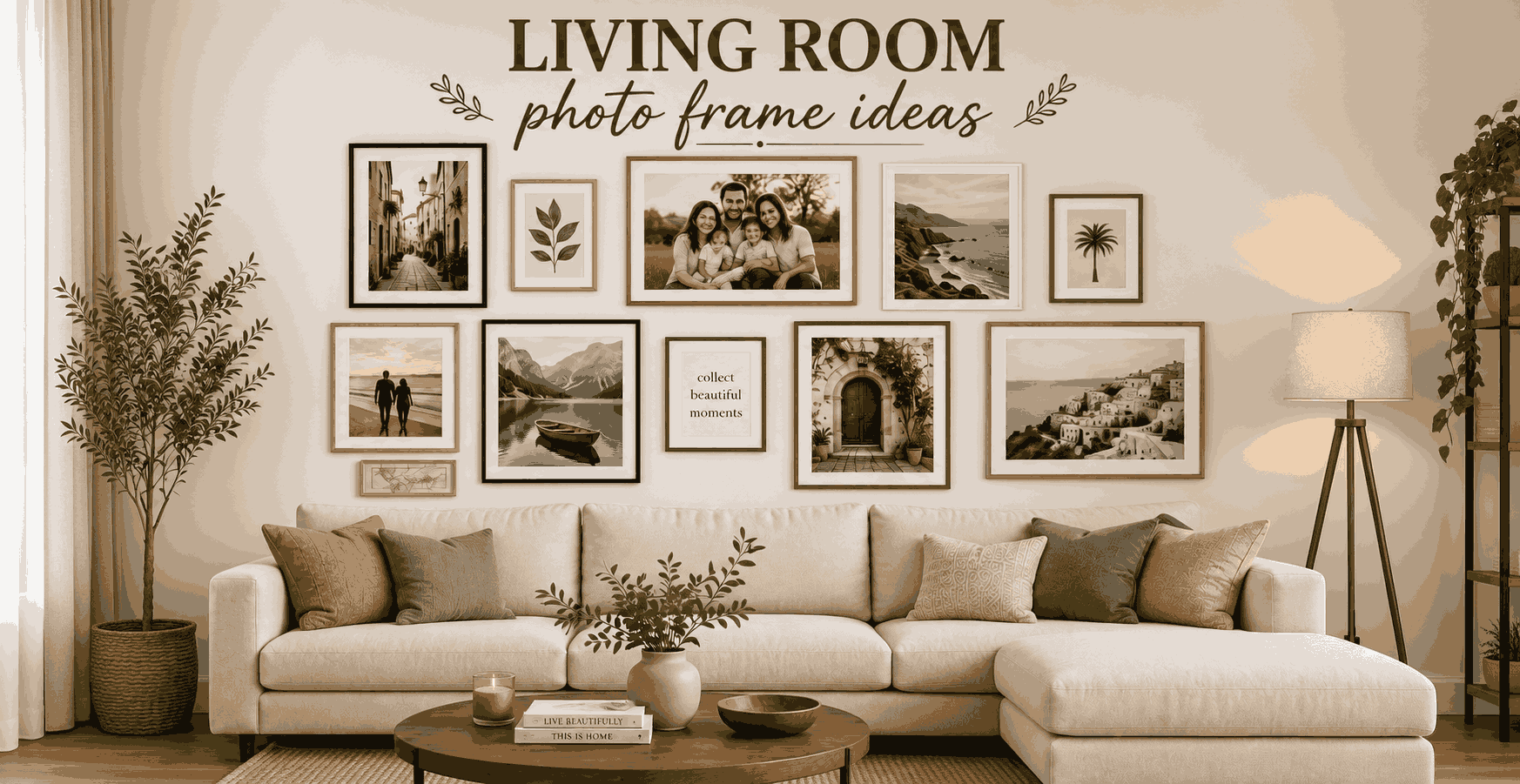 living room photo frame ideas
