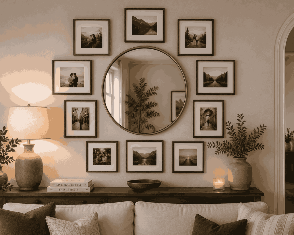 small coordinated photo frames