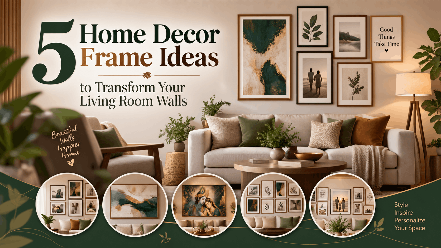 5 Home Decor Frame Ideas to Transform Your Living Room Walls
