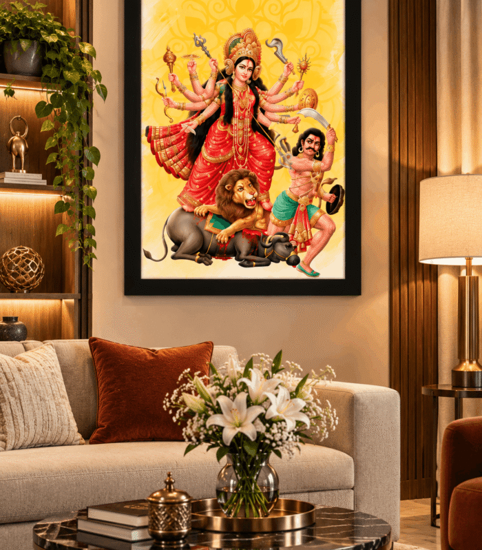Durga Mahishasura Wall Art