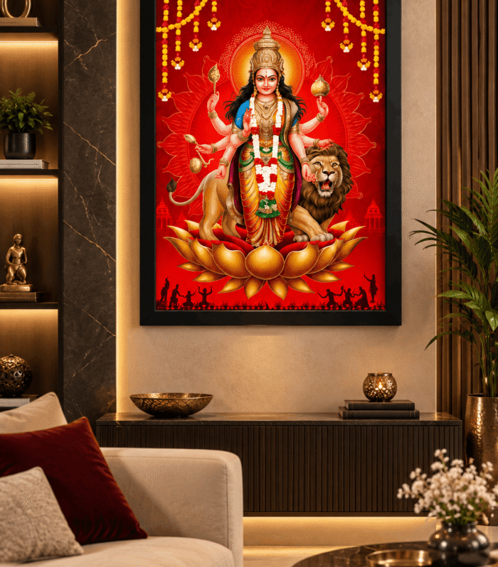 maa durga photo frame