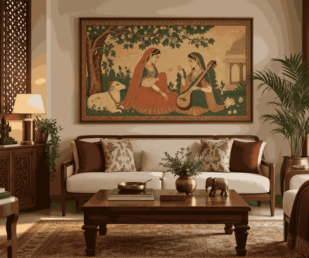 Indian painting for living room décor