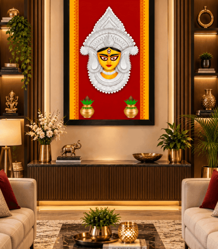 Maa Durga Face Wall Art