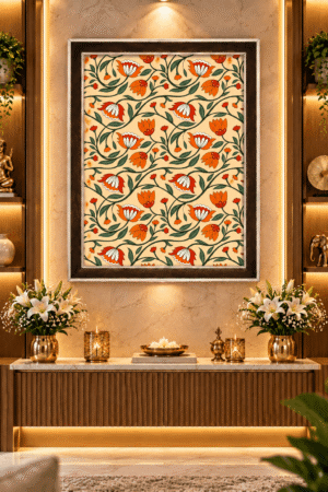 Madhubani Floral Painting
