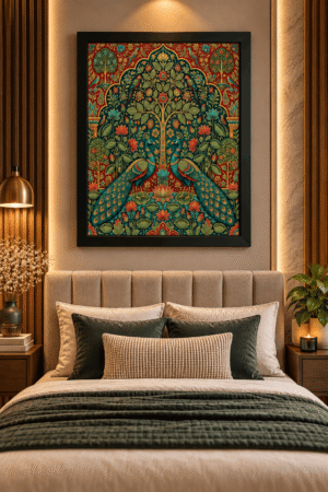 Madhubani Peacock Art