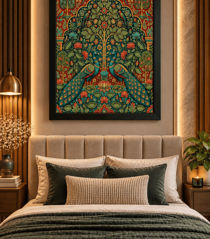 Madhubani Peacock Art