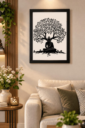 Meditating Buddha Under the Tree of Life