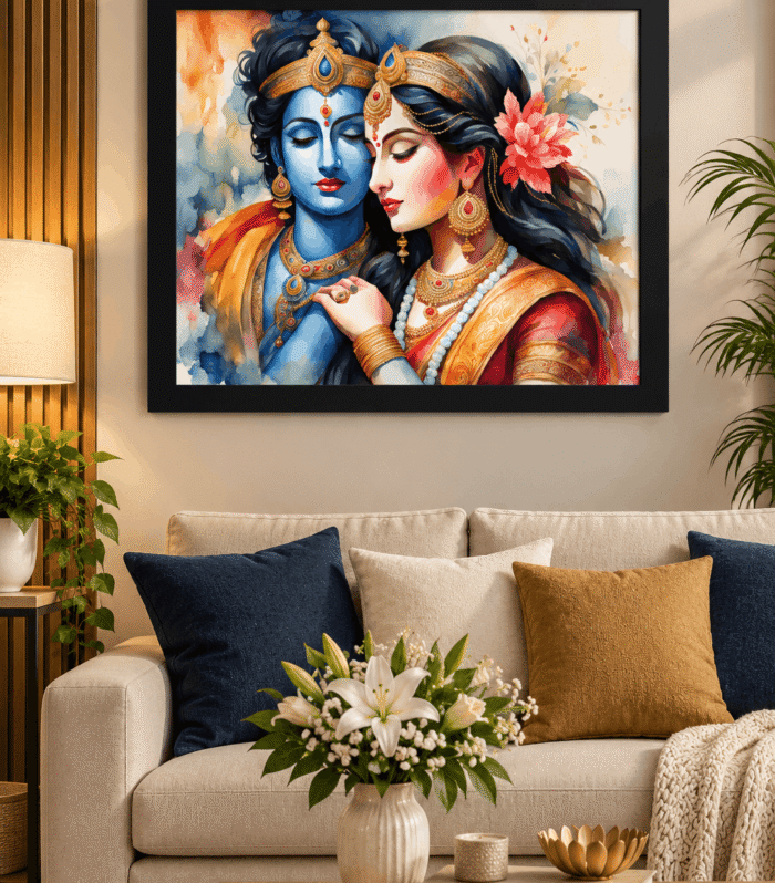 Radha Krishna Couple Painting