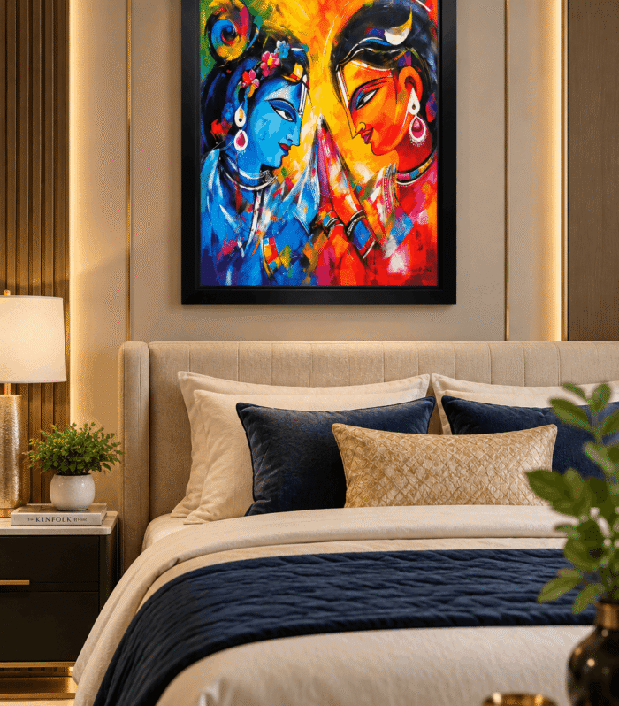 Radha Krishna Divine Portrait