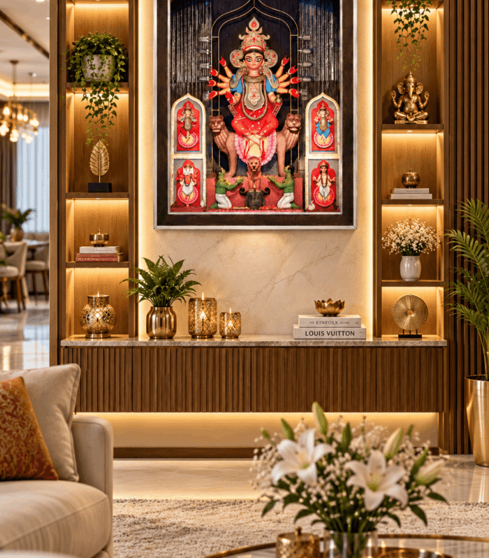 Traditional Durga Puja Artwork
